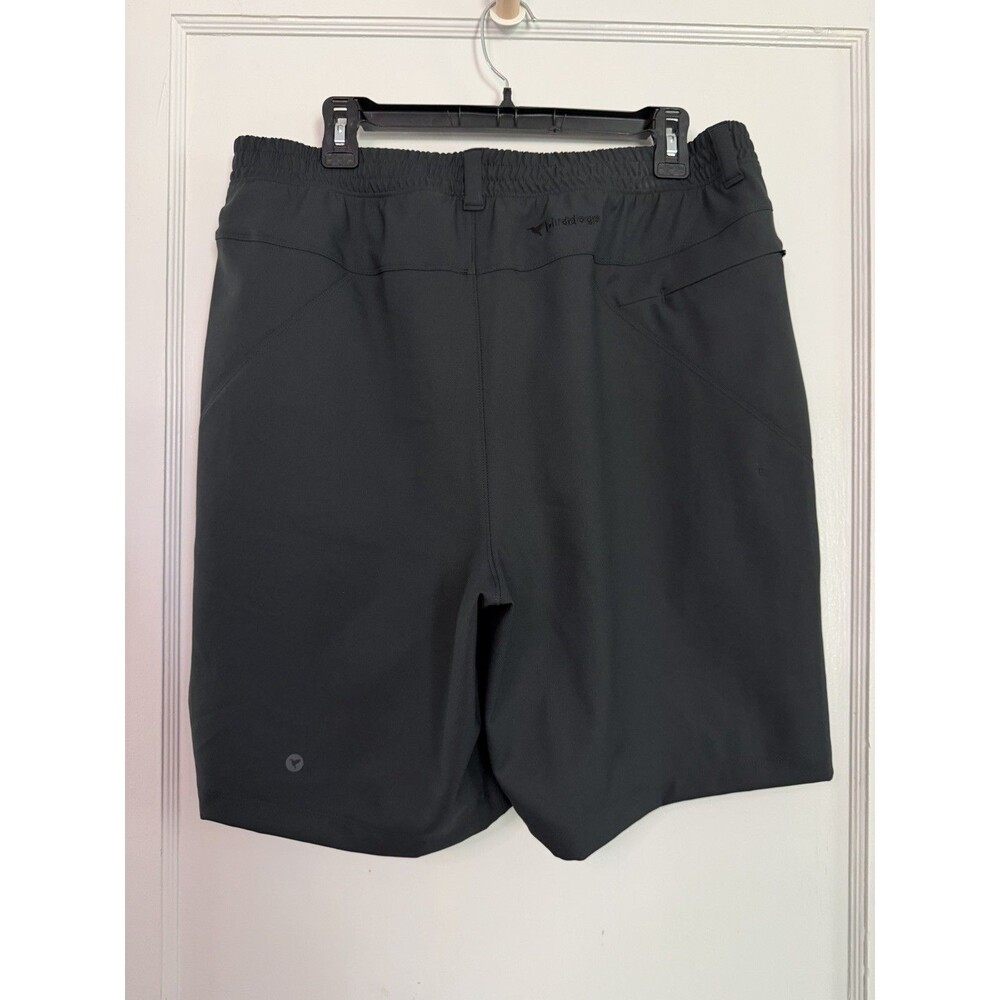 Birddogs Men's XL Black Lined Performance Athletic Shorts 9" Inseam Stretch